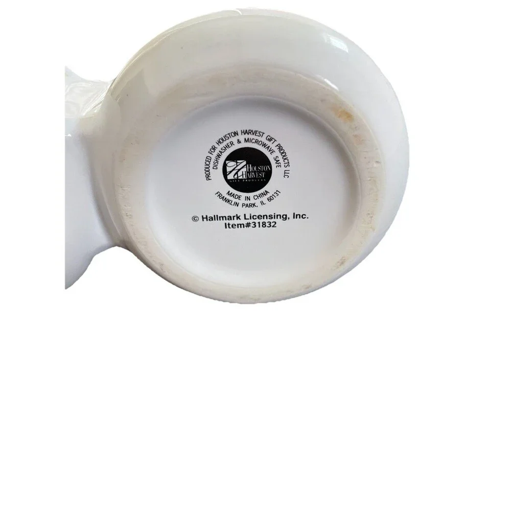 Hallmark‎ Double Condiment Ceramic Bowls Houston & Harvest #31832 w/spoons